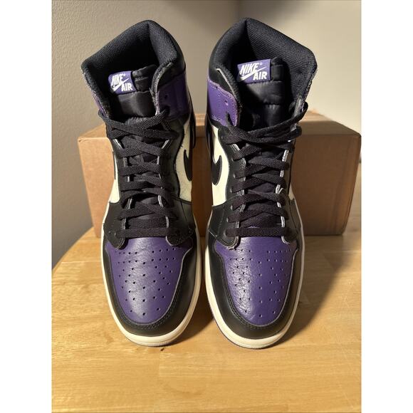 Size 12 - Air Jordan 1 Retro OG High Court Purple 2018 OG Soft Leather main image 4